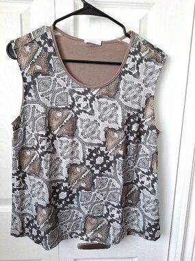 RIANI Snake Print Sleeveless Top